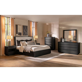 Bangor - 8 Drawer Bedroom Dresser Cabinet - Black