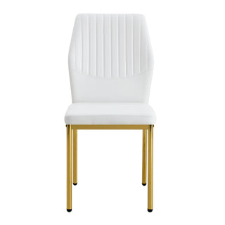 Luxury Simple Chair With Metal Leg