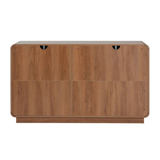 Sideboard, Wide Storage With 2 Doors And 3 Drawers