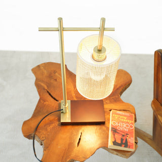 Bedroom Table Lamp With Lampshade - Bronze