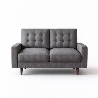 Loveseat Sofa, Tufted Back Upholstered 2 Seat Couch