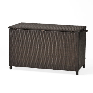 Blake - Wicker Cushion Box - Brown Multi