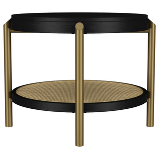 Benson - Round Table With Storage Shelf