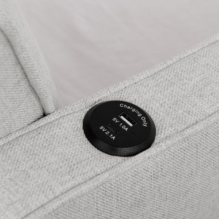 Daybed With Pop Up Trundle And USB Charging Armrest
