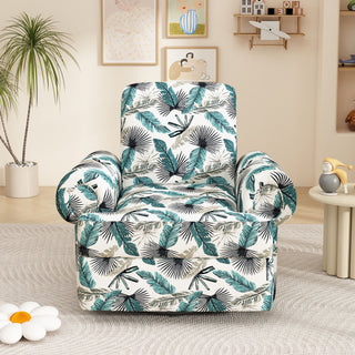 Manual Swivel Recliner Rocker Chair With Adjustable Backrest