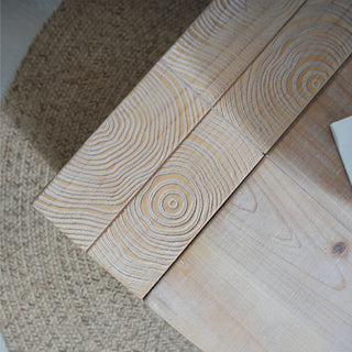 Modern Farmhouse Living Room Block Leg Coffee Table
