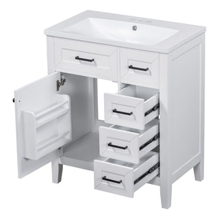 Modern Bathroom Vanity With Sink Combo, 3 Drawers