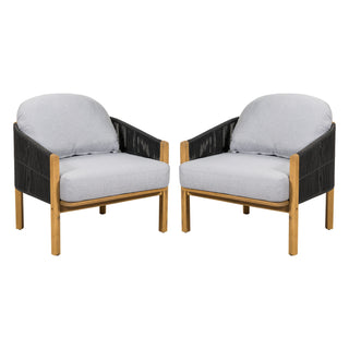 Grotta - Outdoor Wood Club Chair (Set of 2)