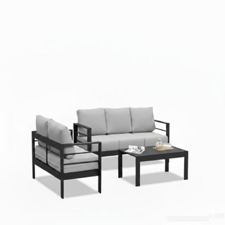 Outdoor Patio Set, All-Weather With Thick Cushions