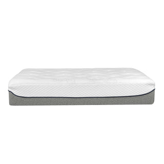 Ultra Plush 13" Gel Memory Foam Mattress For King Size Bed With Double Layered Jacquard Cover - Gray / White