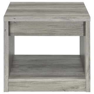 Nuberg - 2 Piece And End Table Set With Storage Drawers - Gray