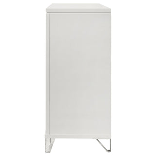 9 Drawer Dresser Cabinet With Picture Framed Fronts - White
