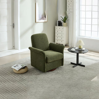 Modern Swivel Barrel Accent Chair With Base