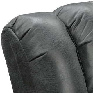 Reclining Sofa - Gray - Faux Leather