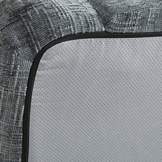 Curved Convertible Sofa, 2 In 1 Frameless Folding Sofa Bed With Pull Out Base And Deep Seat