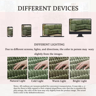 L-Shaped Sofa With Pull Out Sofa Bed With USB