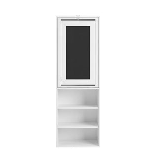 Folding Desk With Storage, Foldable Convertible Writing Table With Blackboard And Shelves For Home Office