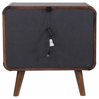 2 Drawer Nightstand - Walnut
