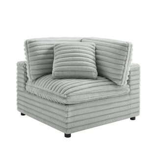 Jenny - Corner Accent Chair - Gray