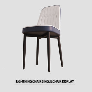 Modern Dining Chair With Cushions And Metal Legs