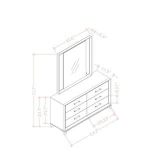 Star - Dresser - White