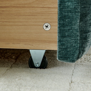 Modern Platform Bed Frame With Thick Fabric