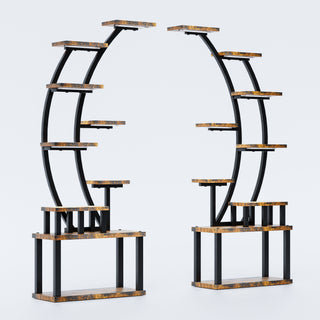 9 Tiered Indoor Plant Stand With 5 Adjustable Grow Lights