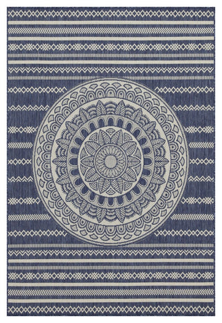 Sunshine - 5'3" X 7'3" Indoor, Outdoor Area Rug - Blue - Polypropylene