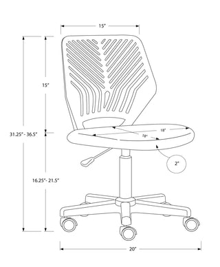 Office Chair & Adjustable Height, Swivel, Ergonomic