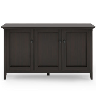 Amherst - Wide 3 Door Storage Cabinet - Hickory Brown