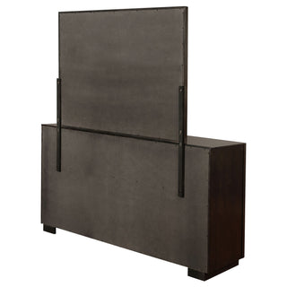 Prescott - 8 Drawer Dresser With Mirror - Smoked Peppercorn Brown