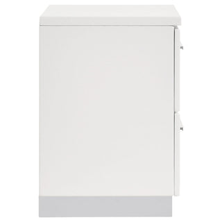 Dulcey - 2 Drawer Nightstand - Gloss White