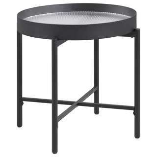 Rafael - 2 Piece Coffee Table Set With Sliding Storage - Tan / Black