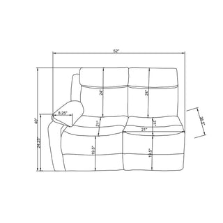 Blanche - Sectional Sofa With LED Lighting And Integrated Speaker - Gray