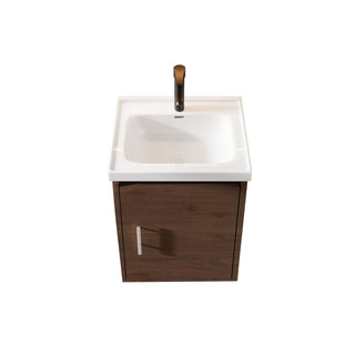 Floating Bathroom Vanity Combo, Wall Mounted Cabinet With Sink & Soft Close Doors For Small Bathrooms