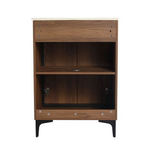 Modern Bathroom Vanity With Top Sink, Engineered Wood Storage Cabinet