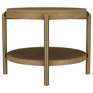 Benson - Round Table With Storage Shelf