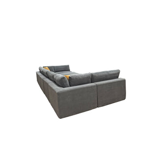 Custom Configuration Modular Sectional & Toss Pillows