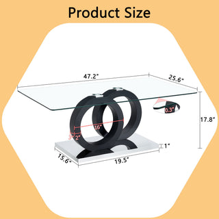 Minimalist Coffee Table - Black