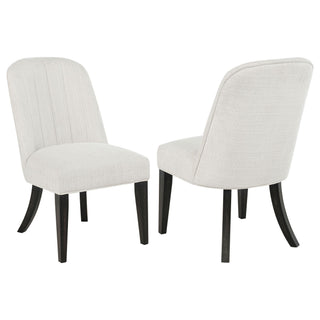 Bangor - Upholstered Dining Side Chair (Set of 2) - Black / Cream