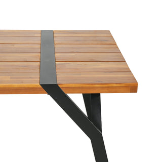 Zora - Dining Table Industrial & Iron Table - Black