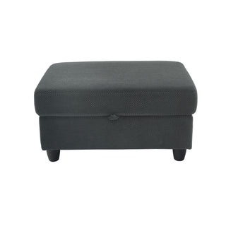 Accent Chair With Storage Ottoman, Reclining Single Chaise Lounge With Cupholders And USB, C Ports