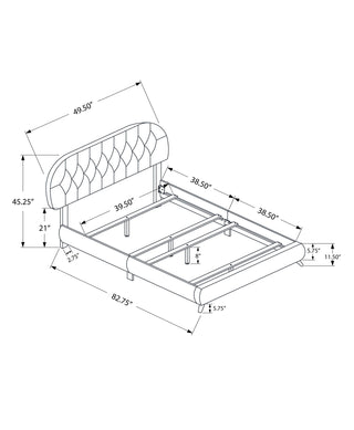 Bed Upholstered Look