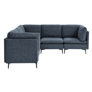 Upholstered Modular Sectional With Tall Legs