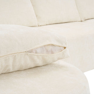Modular Cloud Sectional Sofa Set, U-Shaped Upholstered Couch With Deep Seat