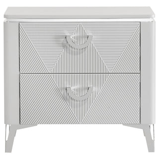 Buckley - 2 Drawer Nightstand - Gloss White