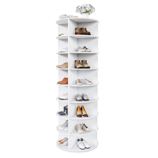 Rotating Shoe Rack Tower