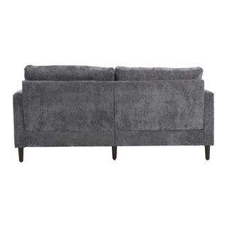 Mid Century Modern Fabric Loveseat Sofa, 2 Seat Upholstered Couch