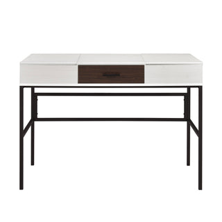 Verster - Writing Desk With USB - Black / Natural