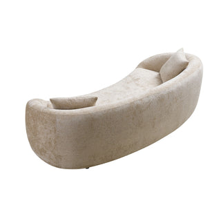 Curved 3 Seater Sofa, Long Living Room Couch